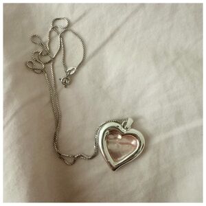 Silver Heart Pendant Necklace